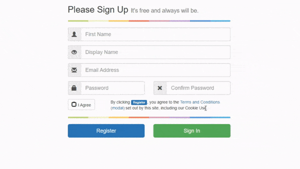 Responsive Bootstrap Registration Form.gif